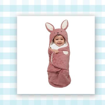 snuggly newborn blanket and bunny stacker