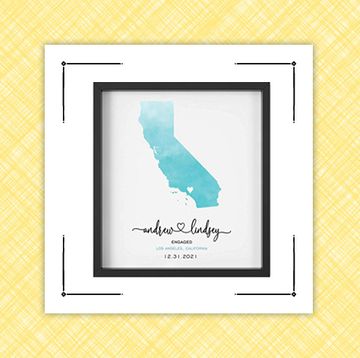 best engagement gifts framed print and picture frame