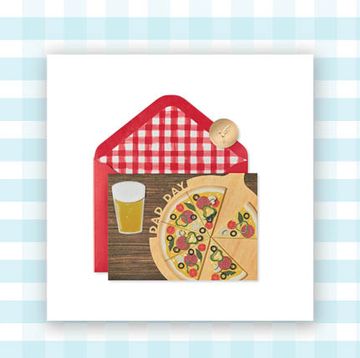 pizza father's day card and vacation father's day card